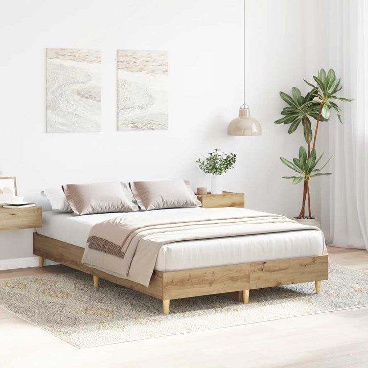 sengestel uden madras 140x190 cm konstrueret træ kunsteg