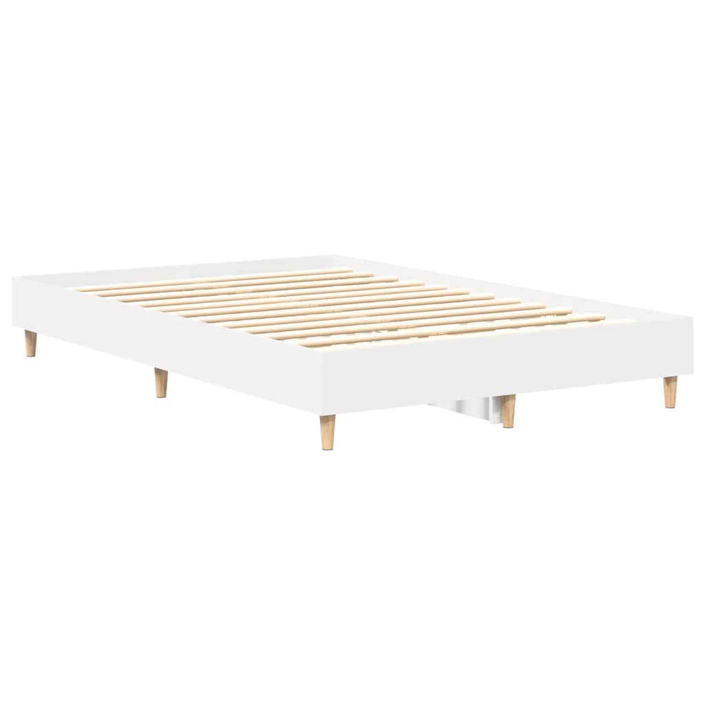 sengestel uden madras 135x190 cm konstrueret træ hvid