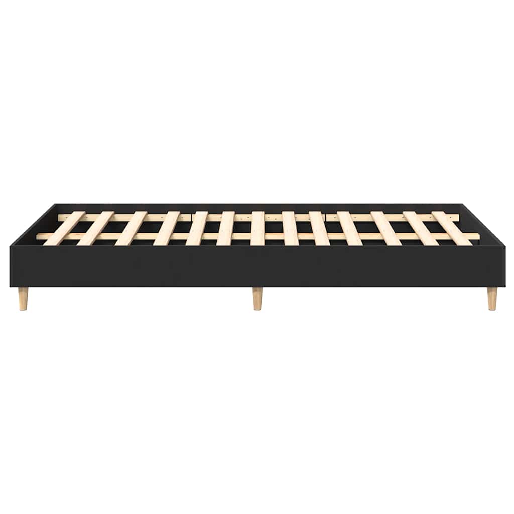 sengestel uden madras 135x190 cm konstrueret træ sort