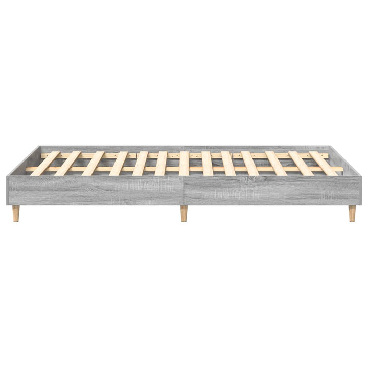 sengestel uden madras 135x190 cm konstrueret træ grå sonoma-eg