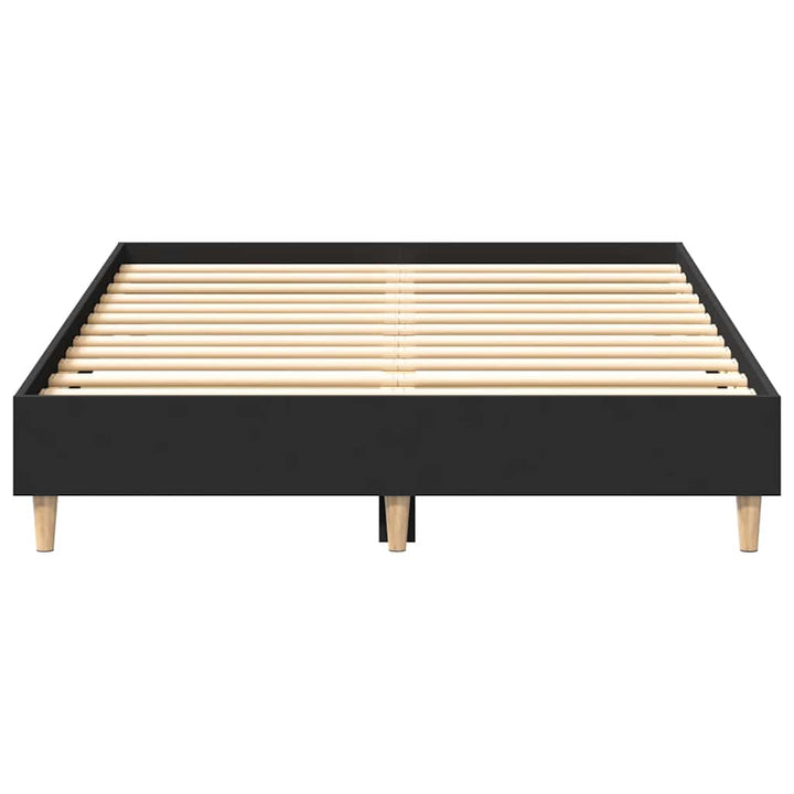 sengestel uden madras 120x190 cm konstrueret træ sort