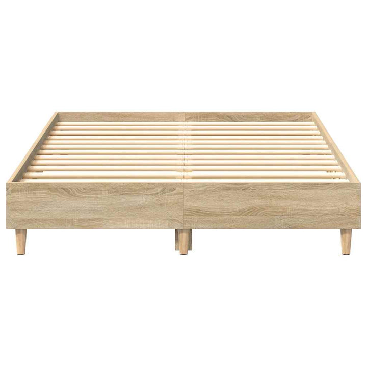 sengestel uden madras 120x190 cm konstrueret træ sonoma-eg