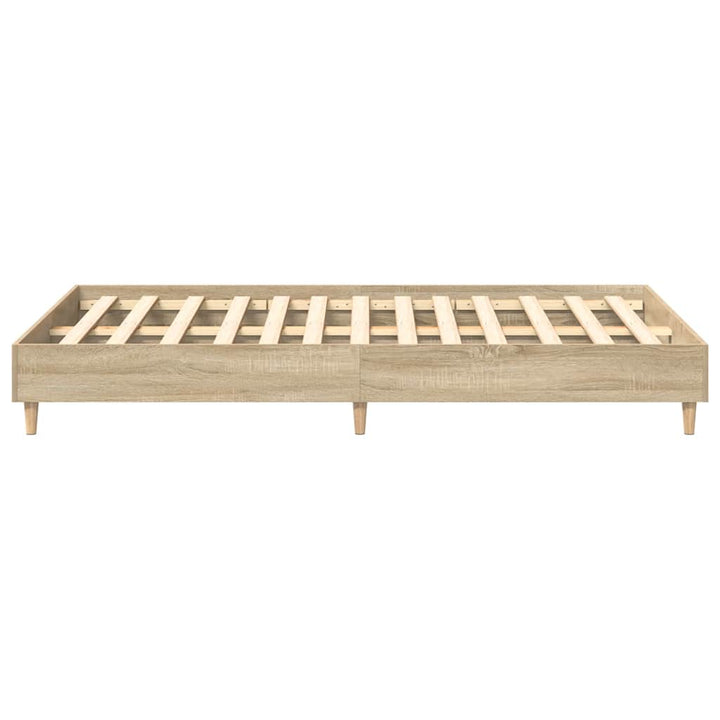 sengestel uden madras 120x190 cm konstrueret træ sonoma-eg