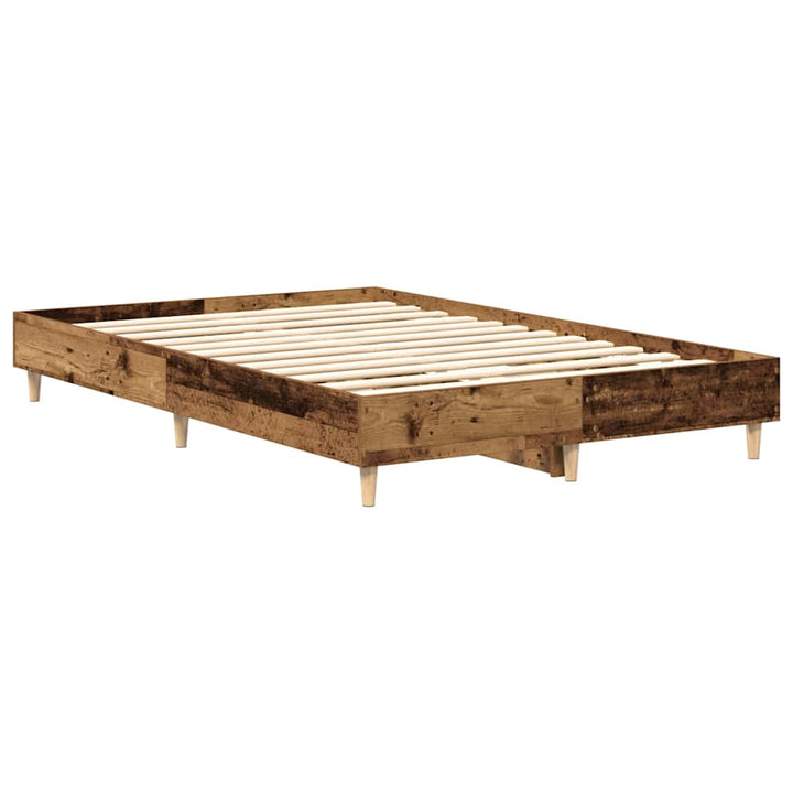 sengestel uden madras 120x190 cm konstrueret træ antikt træ