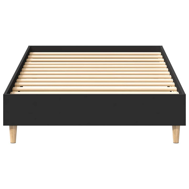 sengestel uden madras 90x190 cm konstrueret træ sort