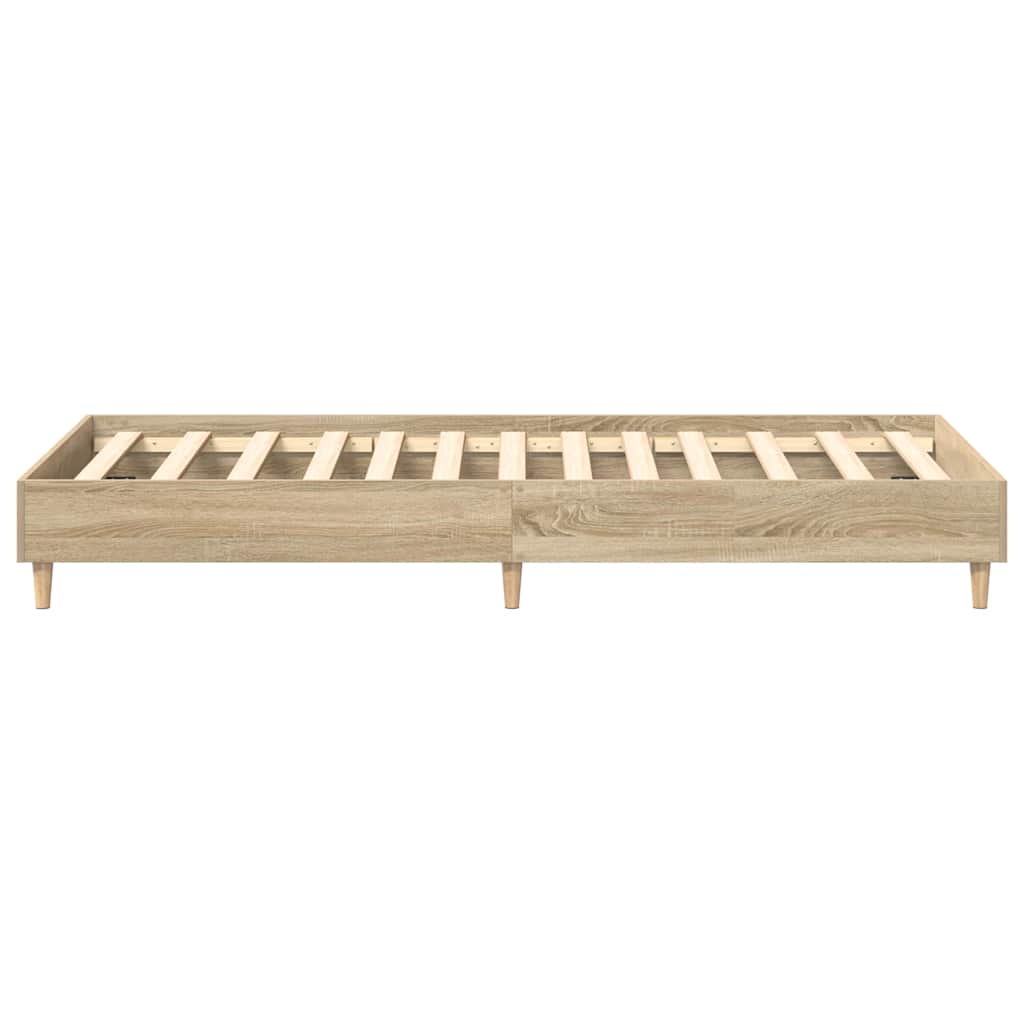 sengestel uden madras 90x190 cm konstrueret træ sonoma-eg