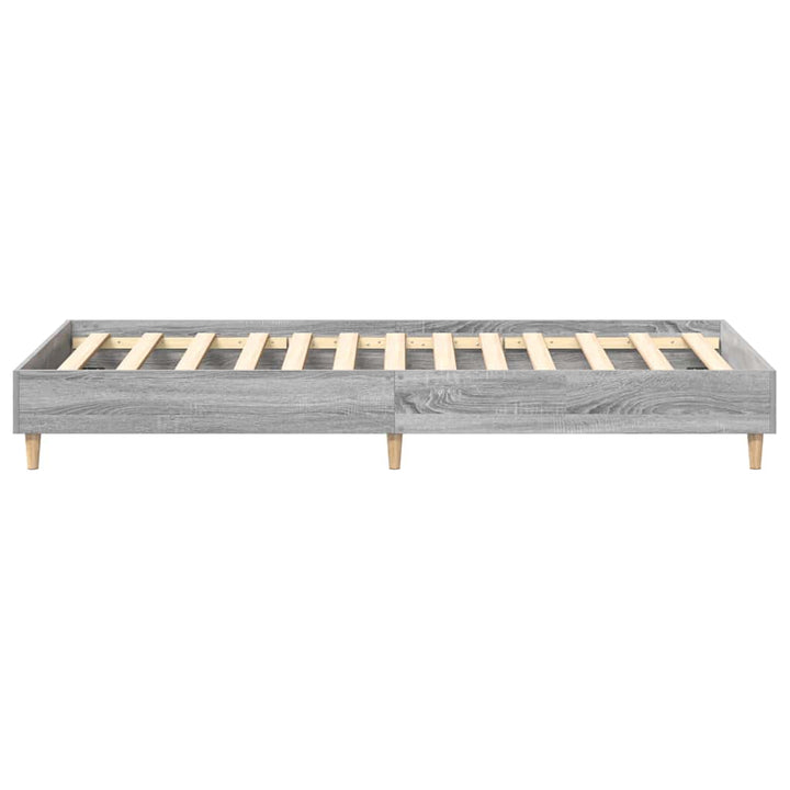 sengestel uden madras 90x190 cm konstrueret træ grå sonoma-eg
