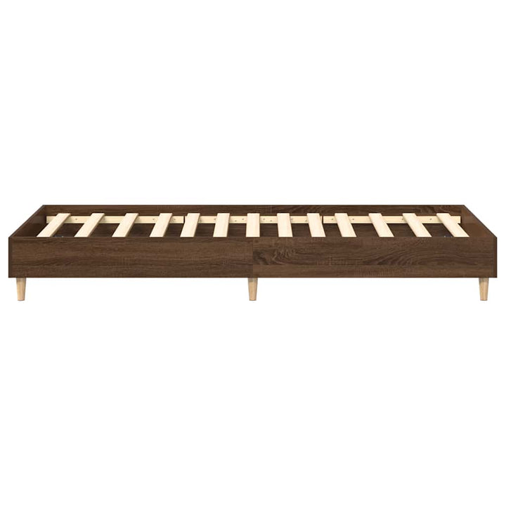 sengestel uden madras 90x190 cm konstrueret træ brunt eg