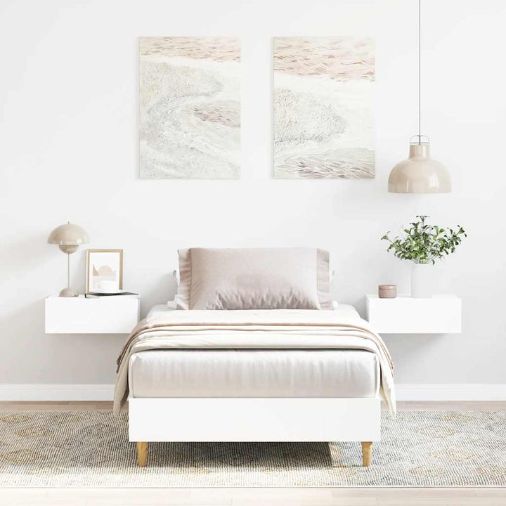 sengestel uden madras 75x190 cm konstrueret træ hvid