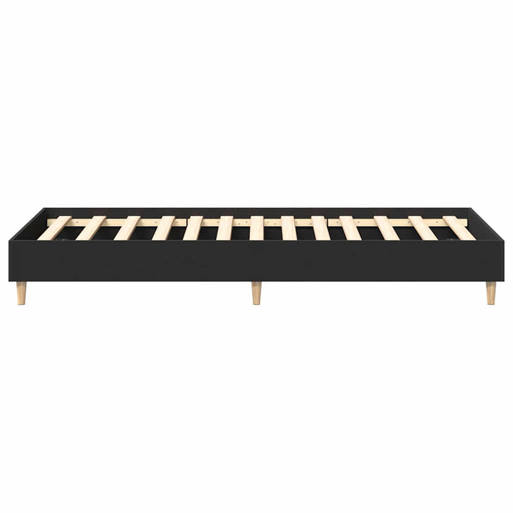 sengestel uden madras 75x190 cm konstrueret træ sort