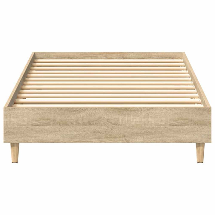 sengestel uden madras 75x190 cm konstrueret træ sonoma-eg