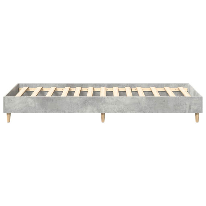 sengestel uden madras 75x190 cm konstrueret træ betongrå