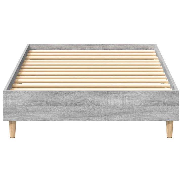sengestel uden madras 75x190 cm konstrueret træ grå sonoma-eg