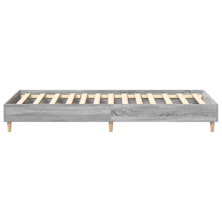sengestel uden madras 75x190 cm konstrueret træ grå sonoma-eg