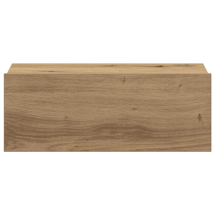 svævende natborde 2 stk. 40x32x15 cm konstrueret træ kunsteg