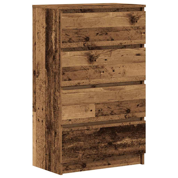 skænk 60x35x98,5 cm konstrueret træ gammelt træ-look