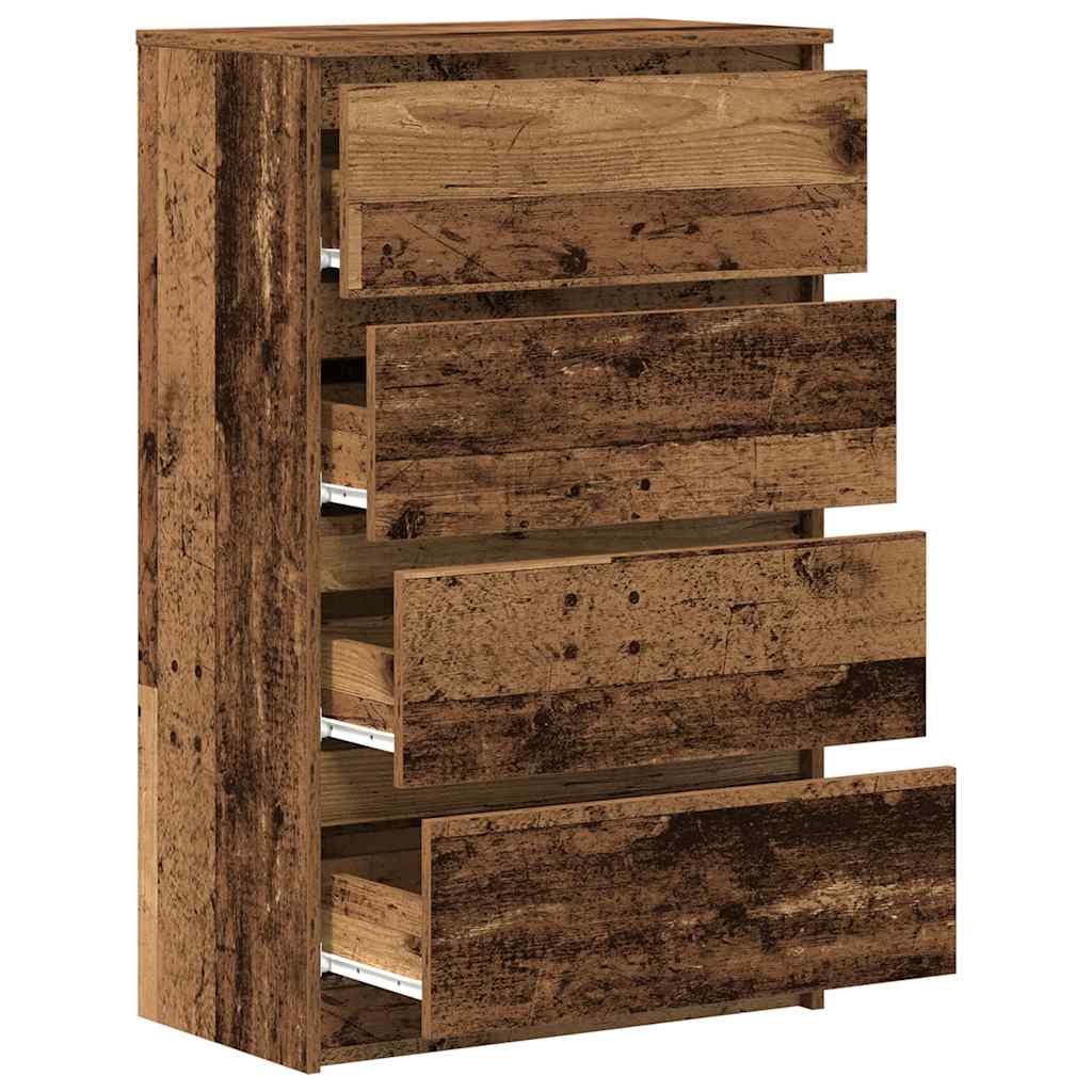skænk 60x35x98,5 cm konstrueret træ gammelt træ-look