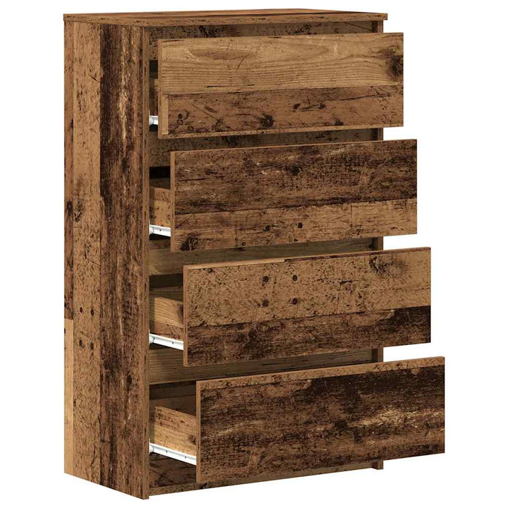 skænk 60x35x98,5 cm konstrueret træ gammelt træ-look