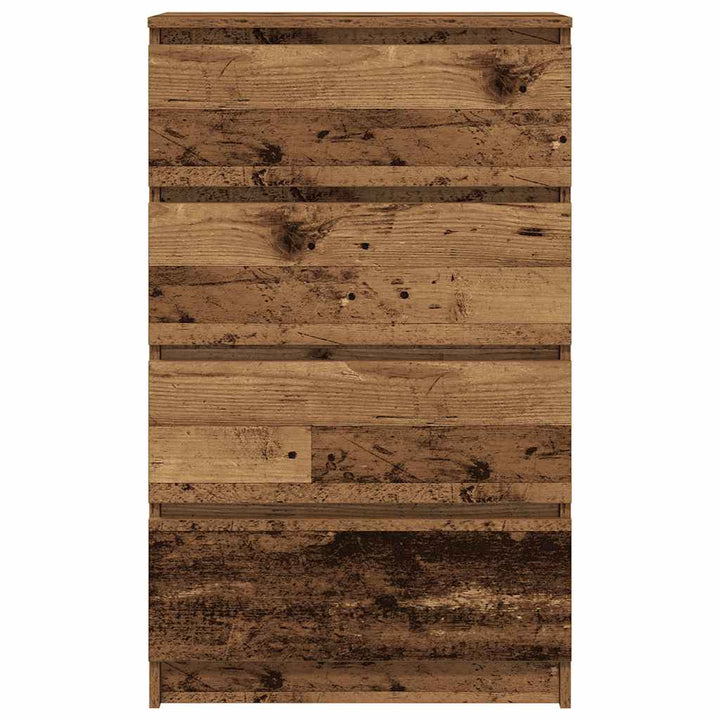 skænk 60x35x98,5 cm konstrueret træ gammelt træ-look