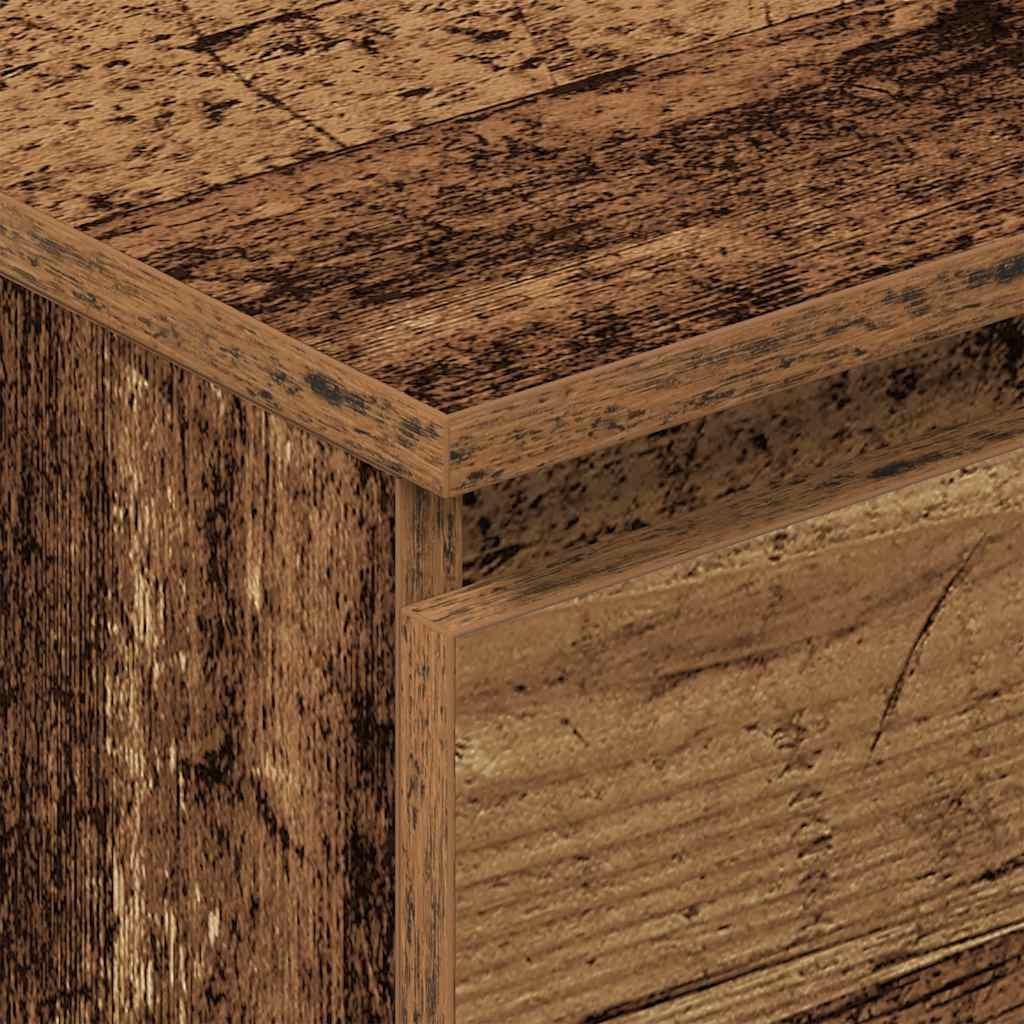 skænk 60x35x98,5 cm konstrueret træ gammelt træ-look