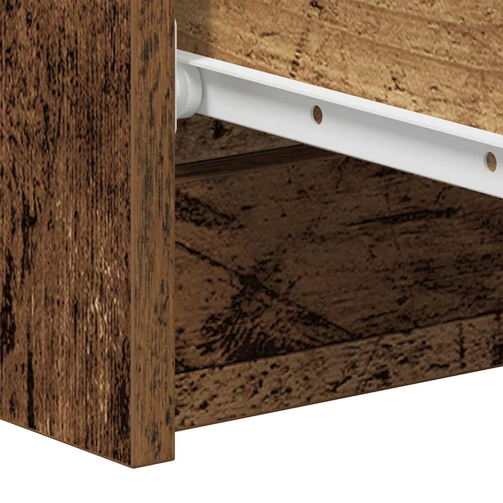 skænk 60x35x98,5 cm konstrueret træ gammelt træ-look