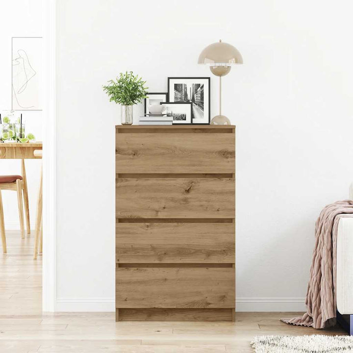 skænk 60x35x98,5 cm konstrueret træ kunsteg