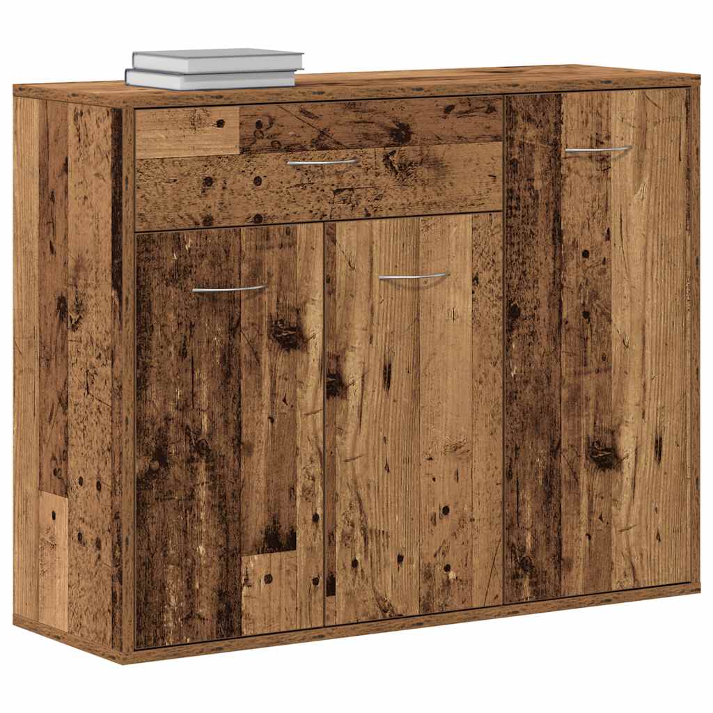 skænk 88x30x70 cm konstrueret træ gammelt træ-look