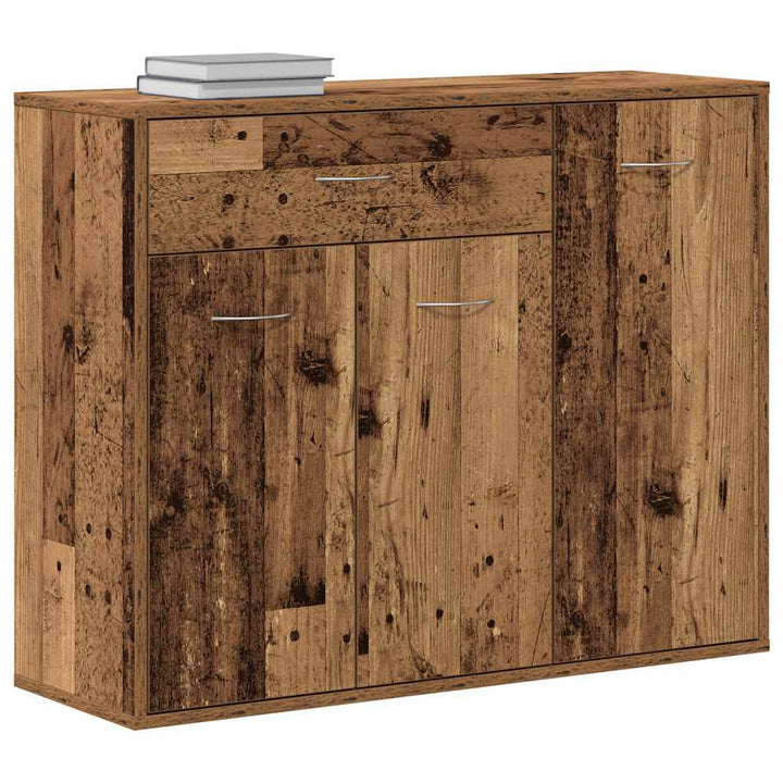 skænk 88x30x70 cm konstrueret træ gammelt træ-look