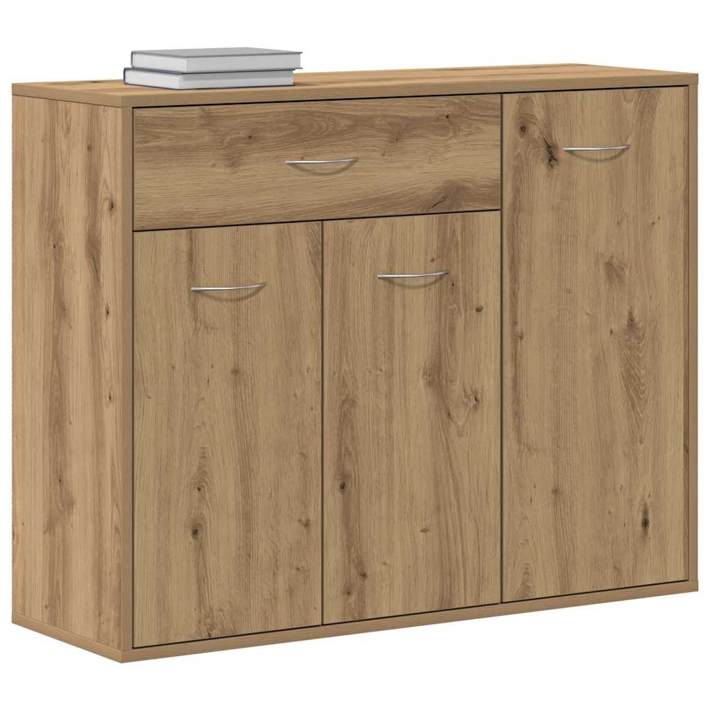 skænk 88x30x70 cm konstrueret træ kunsteg
