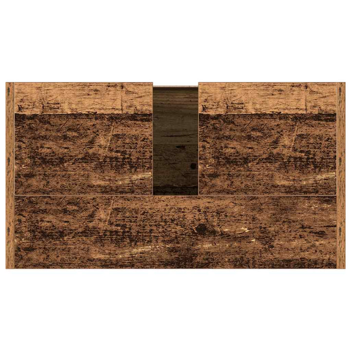 underskab til håndvask 60x30x60 cm konstrueret træ gammelt træ