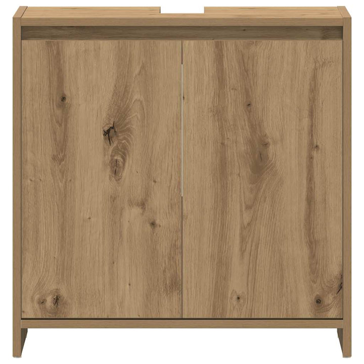 underskab til badeværelse 60x33x60 cm konstrueret træ kunsteg
