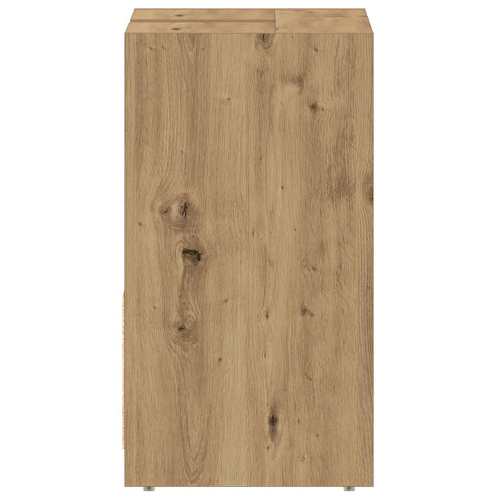 underskab til badeværelse 60x33x60 cm konstrueret træ kunsteg