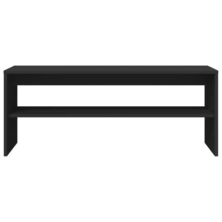 tv-bord 100x40x40 cm konstrueret træ sort