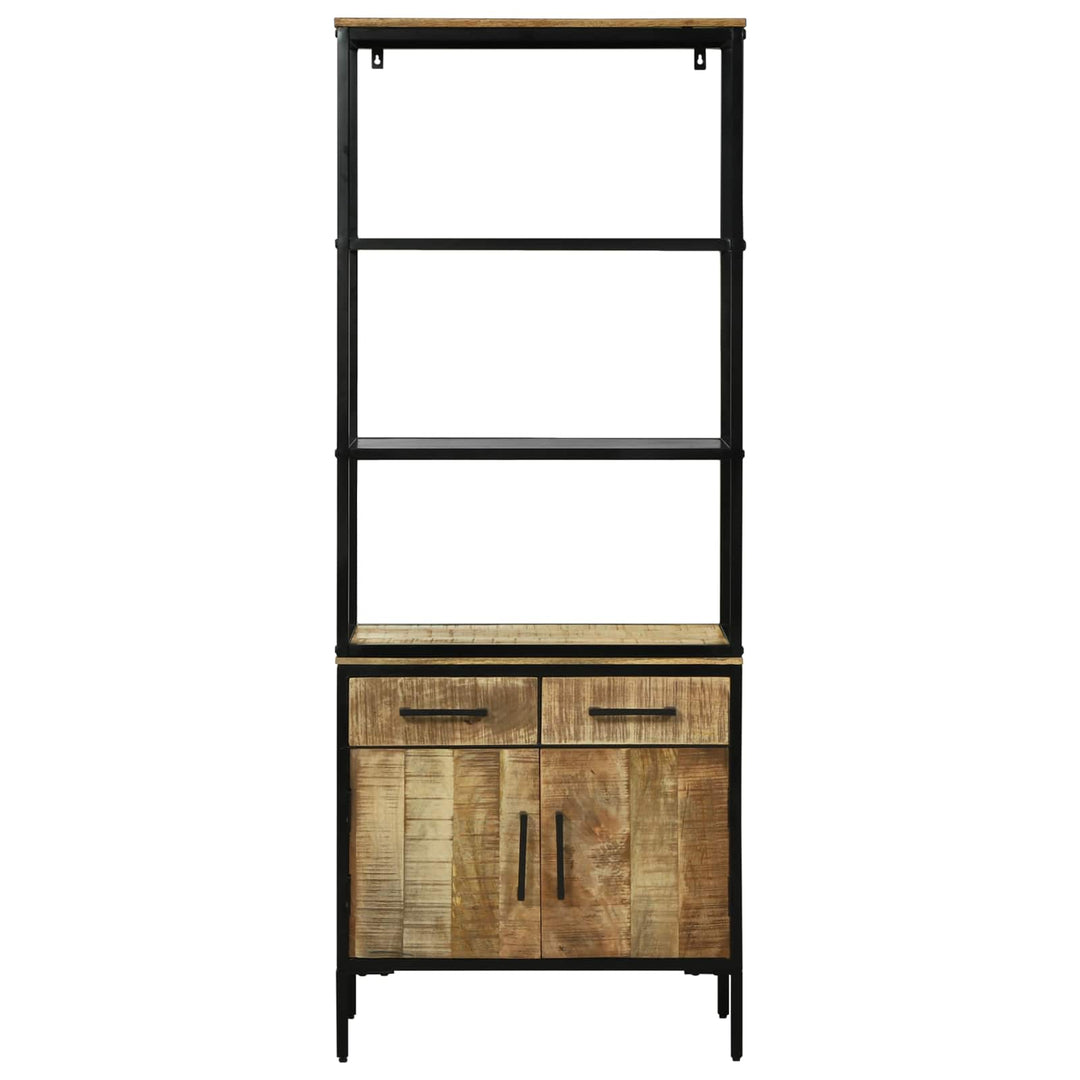 Highboard med skuffe Brun 70 x 35 x 180 cm Massivt mangotræ
