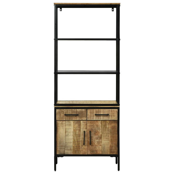 Highboard med skuffe Brun 70 x 35 x 180 cm Massivt mangotræ