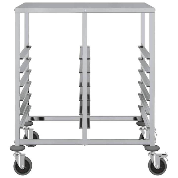 bakkevogn med 12 GN beholdere 75x55x87 cm rustfrit stål