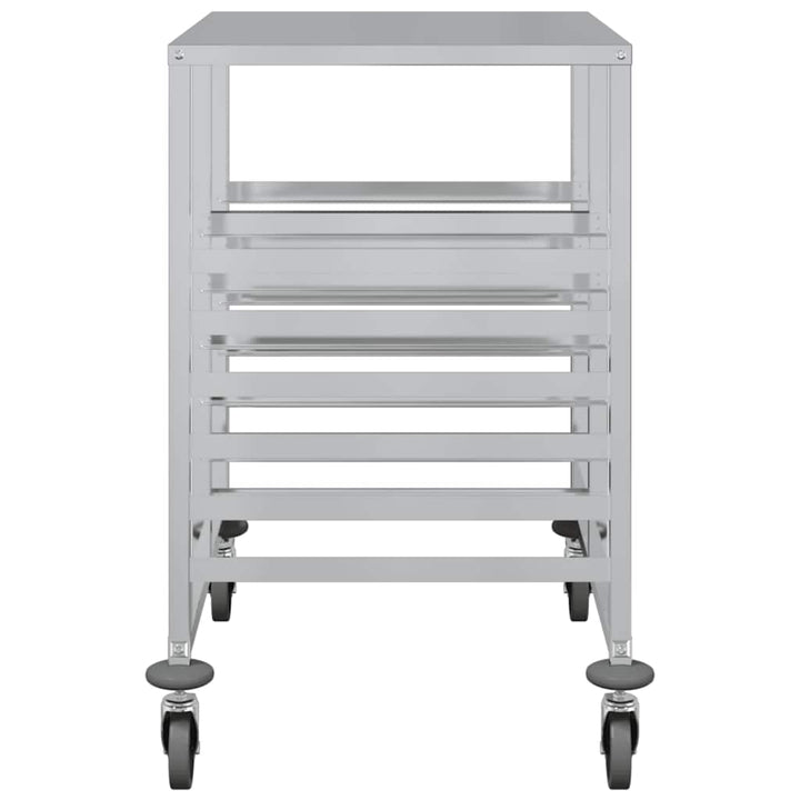 bakkevogn med 12 GN beholdere 75x55x87 cm rustfrit stål