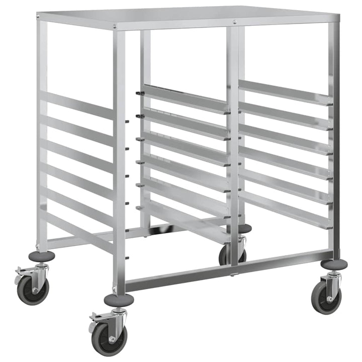 bakkevogn med 12 GN beholdere 75x55x87 cm rustfrit stål