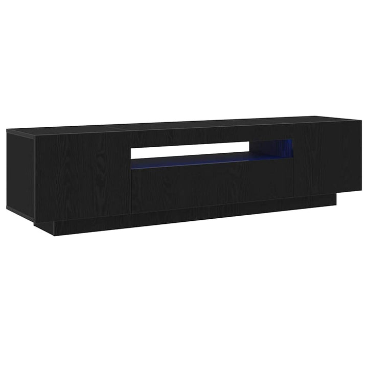 TV-skab 160 x 35 x 40 cm Sort Konstrueret træ