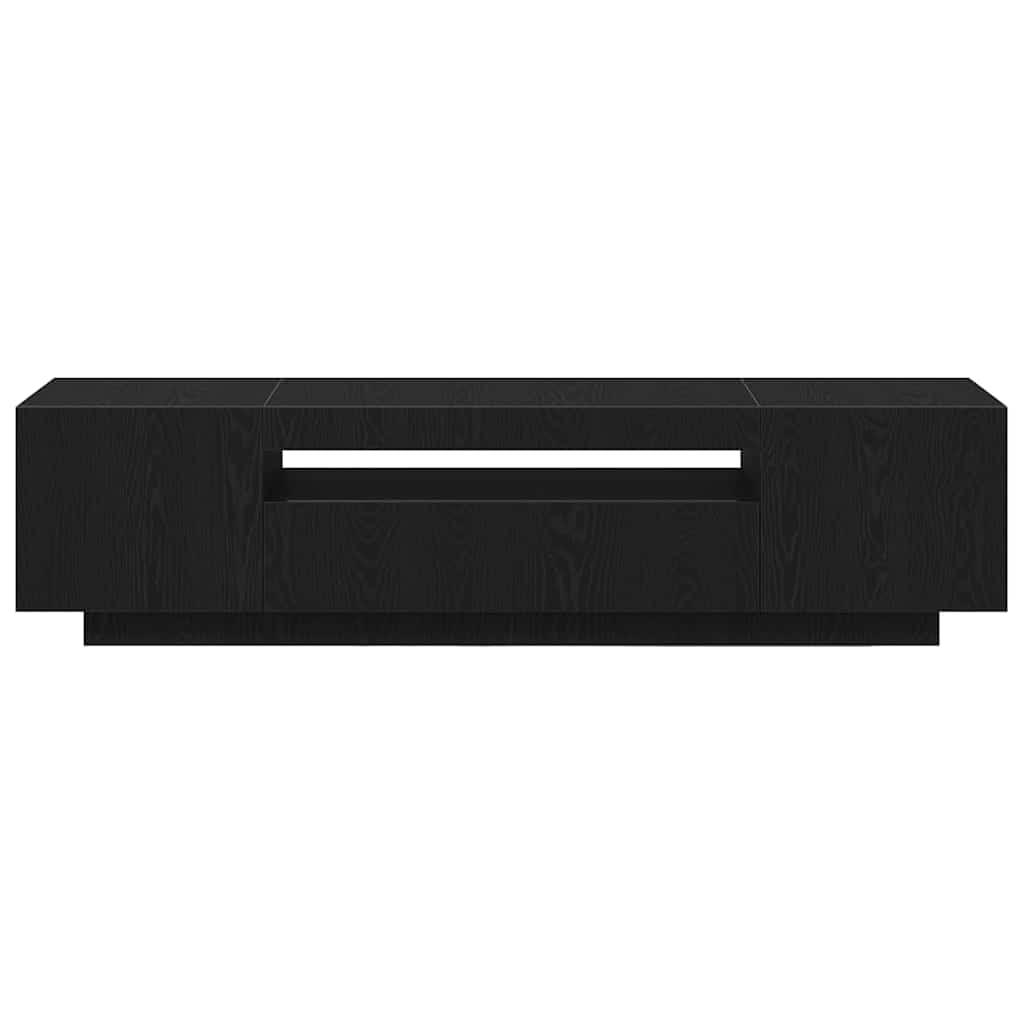TV-skab 160 x 35 x 40 cm Sort Konstrueret træ