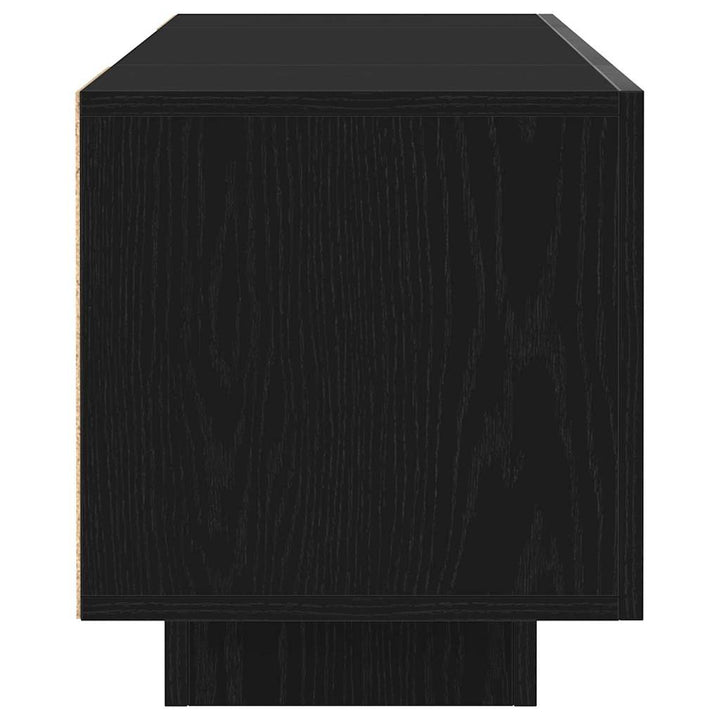 TV-skab Sort 160 x 35 x 40 cm Konstrueret træ