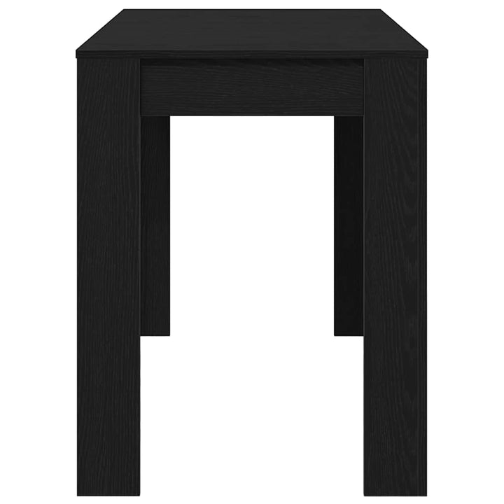 spisebord 120x60x76 cm konstrueret træ sort egetræsfarve
