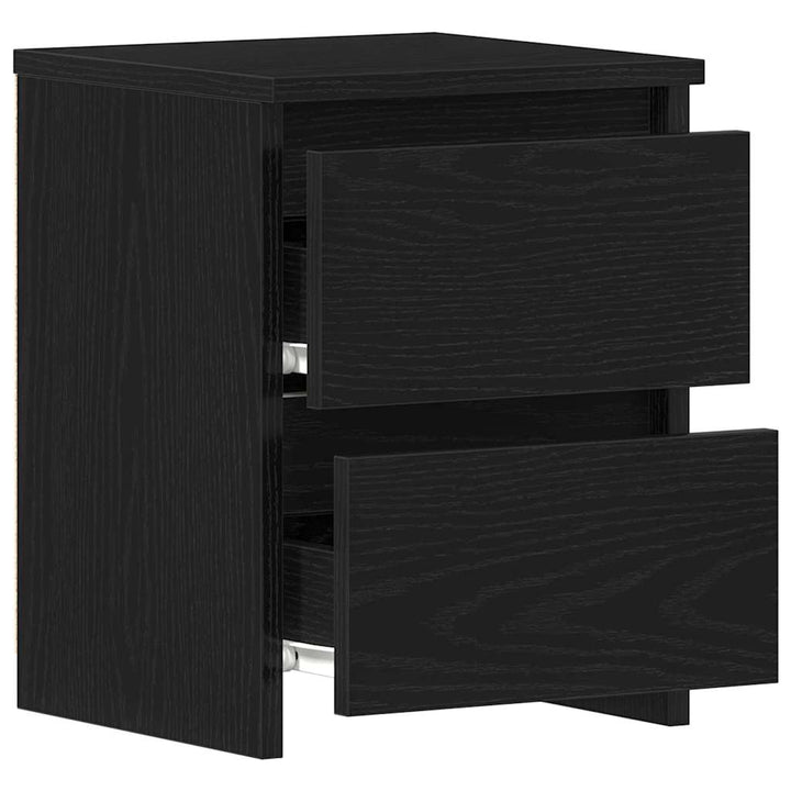 Natskab 2 pcs Sort eg 30 x 30 x 40 cm Konstrueret træ