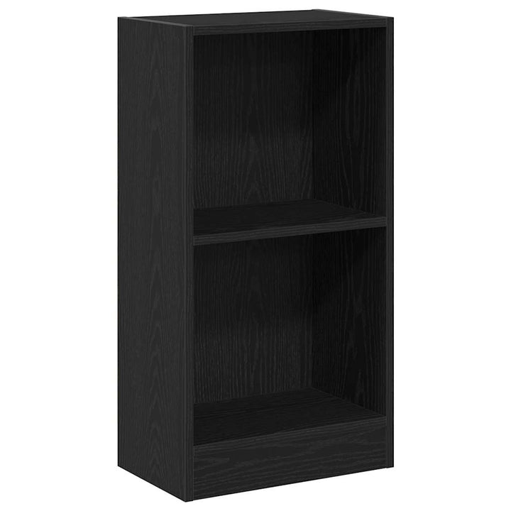 bogreol 40x24x76 cm konstrueret træ sort egetræsfarve
