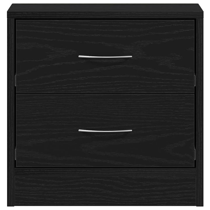 sengebord 40x30x40 cm konstrueret træ sort egetræsfarve