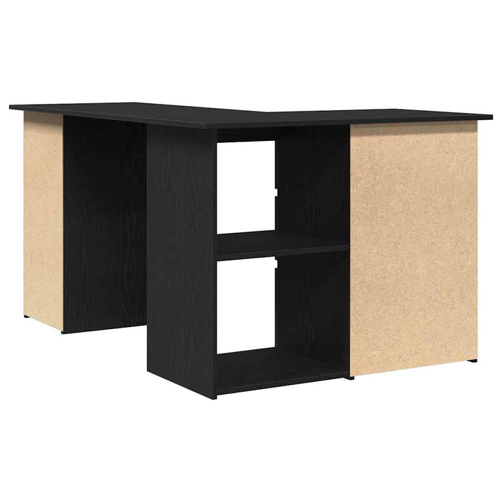 Bord med skuffe Sort eg 145 x 100 x 76 cm Konstrueret træ
