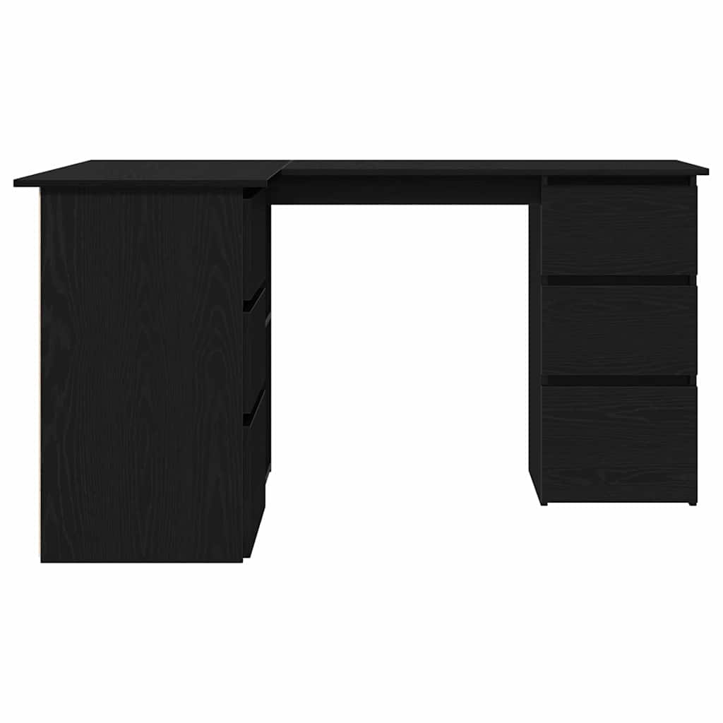 Bord med skuffe Sort eg 145 x 100 x 76 cm Konstrueret træ