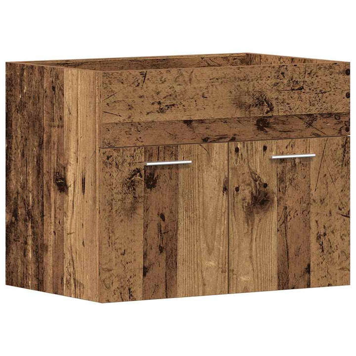 badeværelsesvaskeskab 60x38,5x46 cm konstrueret træ antikt træ