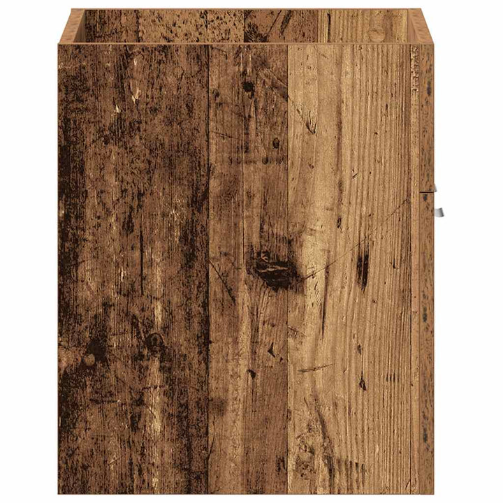 badeværelsesvaskeskab 60x38,5x46 cm konstrueret træ antikt træ