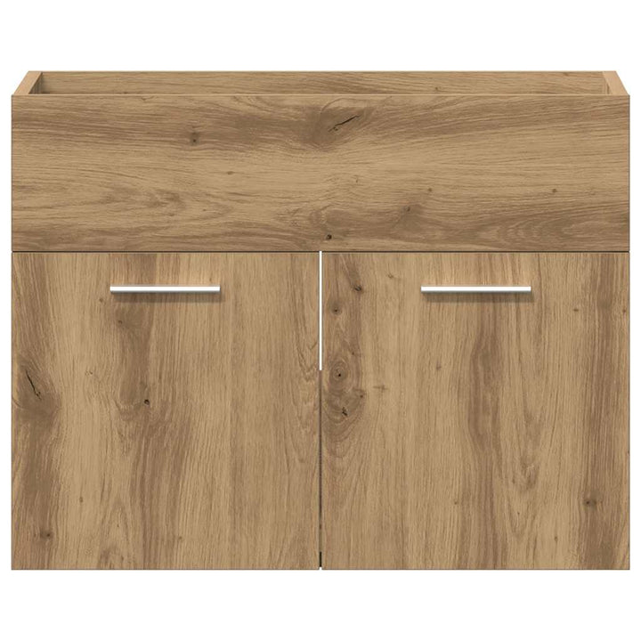 badeværelsesvaskeskab 60x38,5x46 cm konstrueret træ kunsteg
